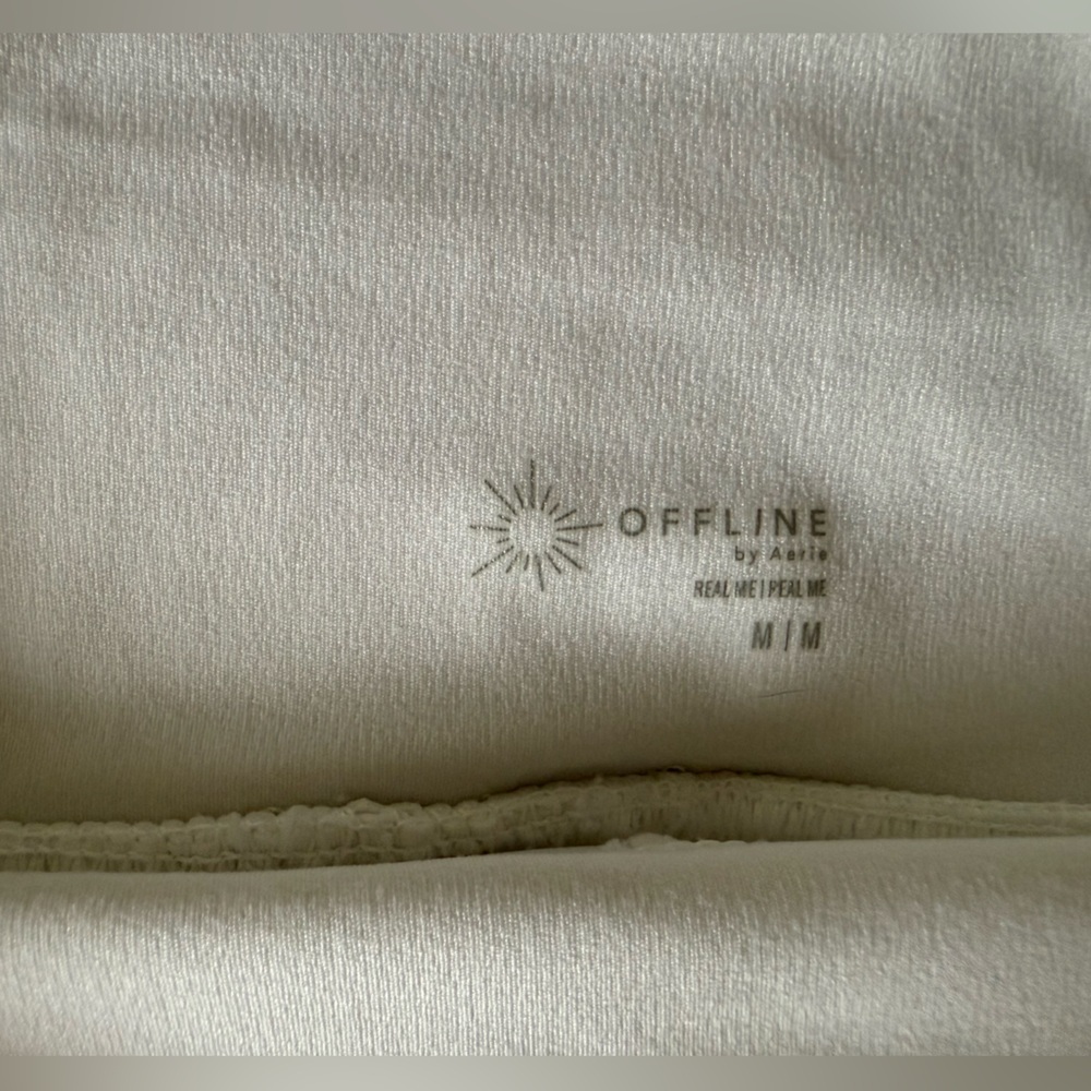 OFFLINE By Aerie All Aces Pleated High Waisted Tennis Skort, White, M, MSRP $55 - Picture 6 of 13